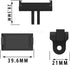 Action 2 Magnetic Adapter Mount - 1/4 Interface Mount Bracket for DJI Action 2 Camera Accessories