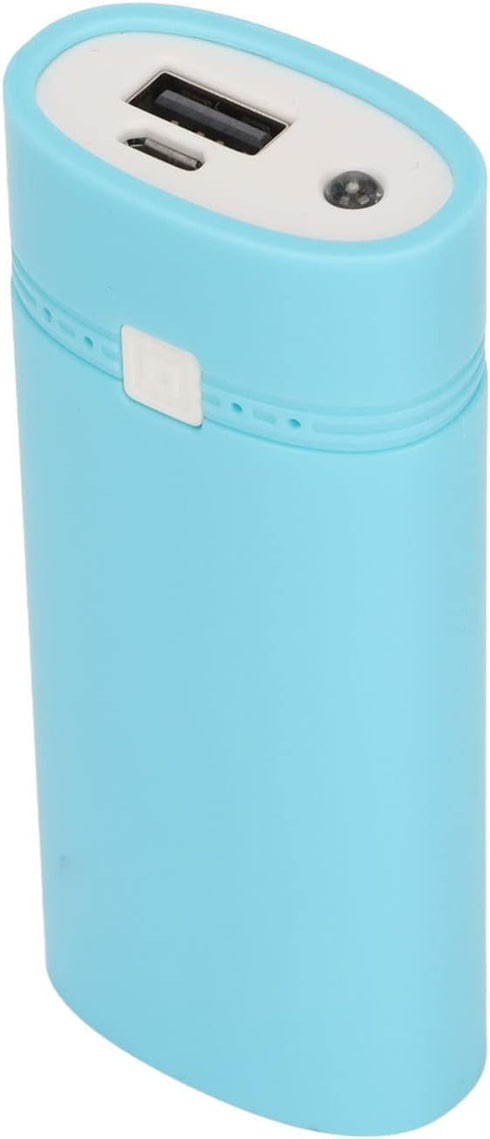 USB Power Bank, Portable ABS Lightweight 2x18650 DIY Power Bank Box for MP4, Fashionable Blue