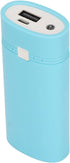 USB Power Bank, Portable ABS Lightweight 2x18650 DIY Power Bank Box for MP4, Fashionable Blue