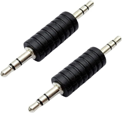 6 Pack 3.5mm Jack to 3.5mm Audio Male Adapter Connectors