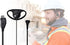 1 Pin 2.5mm D Shape Walkie Talkie Earpiece Headsets with PTT Mic for Motorola Radios Talkabout Series, 2 Packs