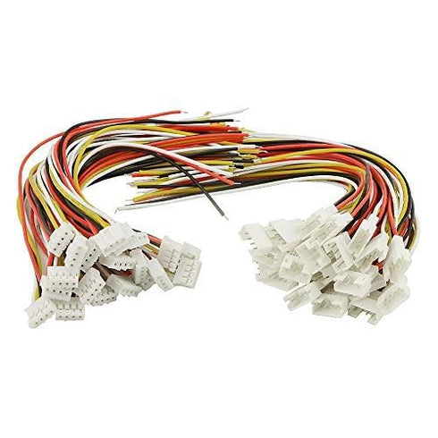 XINGYHENG 40Pcs 2.0mm 4PIN Female Male Connecting Plug with 15cm Terminal Connector Wire Cable for Light Strip
