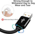 COSOOS Short Cables for Charging Station, 4 Pack Includes 2 iPhone Cables, 1 USB Type C, 1 Micro USB Cable