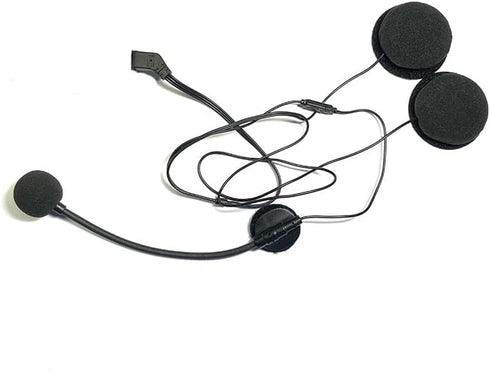 Motorcycle Bluetooth Headset E1 - 2 Riders Wireless Dirt Bike Helmet Intercom with CVC Noise Cancellation, Stereo
