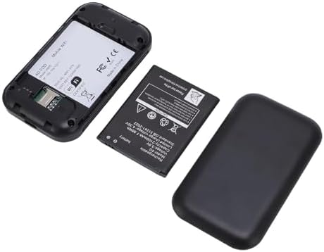 LICAEVEY 4G 300Mbps 10h 10 Portable WiFi Hotspot, High Speed Mobile Router with SIM Card Slot and Indicator Display