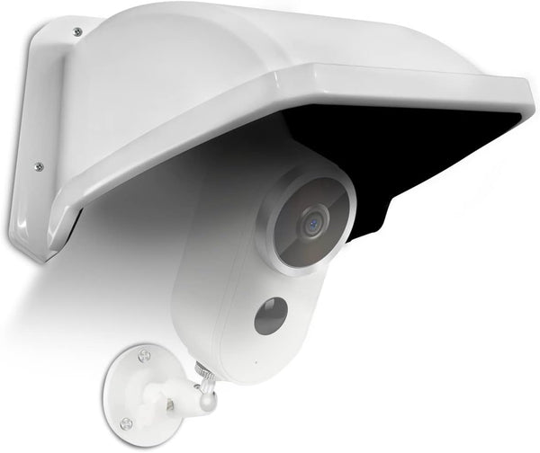 Universal Security Camera Sun Rain Cover Shield for Dome/Bullet Outdoor Camera, Protective Roof (White)