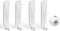 4G 5G LTE Antenna 9dBi SMA Male, White Cellular Antenna for Wireless CPE Router, 4Pack