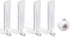 4G 5G LTE Antenna 9dBi SMA Male, White Cellular Antenna for Wireless CPE Router, 4Pack