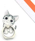 4Pcs Phone Ring Holder Stand - Cute Dogs Cats Butterfly Animal 360 Rotation Finger Grip Kickstand for