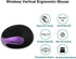 Ergonomic Vertical Mouse, Wireless 2.4G Rechargeable Optical Mouse with Adjustable DPI for Small Hands