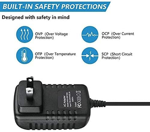 BestCH BP791IT BP785 10 AC Adapter for Omron Series Blood Pressure Monitor Power Supply