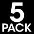 Cmple 5 Pack Cat6 Ethernet Cable, 1.5 ft, High Speed Internet Network Cord, Black