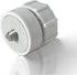 Kado 1/4" 17mm Screw Thread to Ball Head Bracket Connector White, Adapter Universal for Tripod Portable Monitor