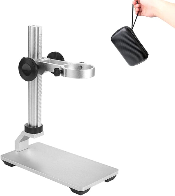 Aluminum Alloy Microscope Stand Holder for USB Digital Microscope with Portable Carrying Case
