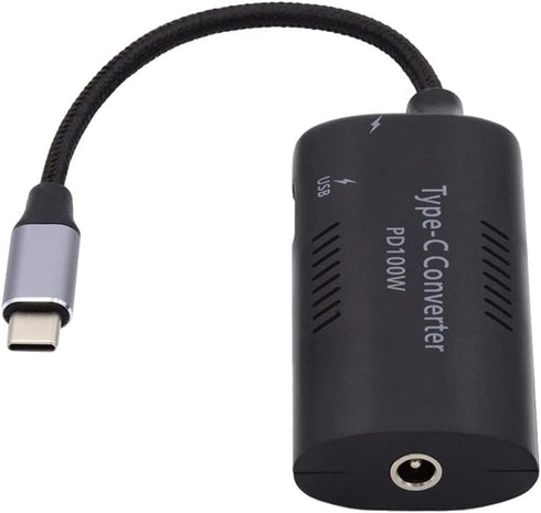 xiwai DC Power 5.5x2.5mm 5.5x2.1mm Input to 100W Dual Type C USB-C and Type-A Output PD Emulator Trigger Charge Cable