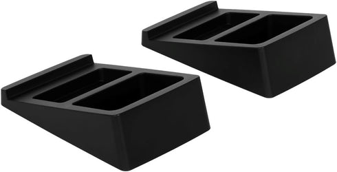 Monoprice Tilted Wedge Desktop Speaker Stands for Medium Sized Speakers, Speaker Riser, Anti-Vibration,