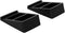 Monoprice Tilted Wedge Desktop Speaker Stands for Medium Sized Speakers, Speaker Riser, Anti-Vibration,