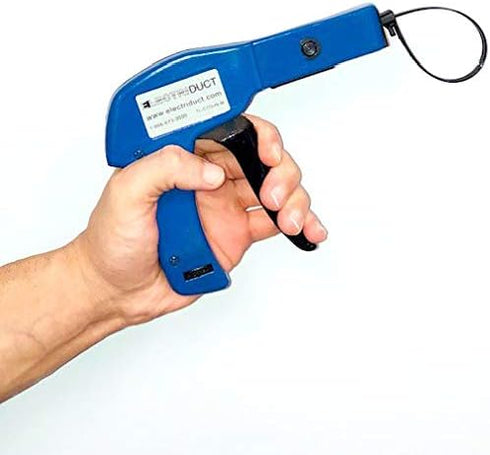 Electriduct Cable Tie Gun Zip Tie Cutting and Fastening Tool with Adjustable Tension for Nylon Cable Ties with Flush Cut by Electriduct