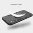Urspasol for OnePlus 7T Case - Tempered Glass Screen Protector, Heavy Duty Armor Bumper Cover with Ring Holder (Black)