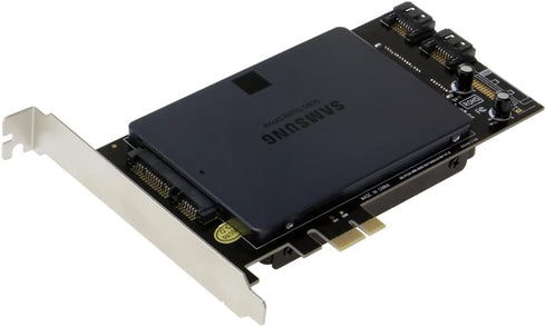 SEDNA PCI Express Dual 2.5 Inch SSD/HDD Mounting Adapter, Short Double Side SSD Version with Built-in Power Circuit