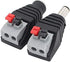 DC Power Connector Plug, 10 Pairs Male and Female 5.5mm x 2.1mm Power Jack Adapter for CCTV Camera