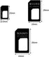 FENMORE 3 1 Set in Nano SIM Card Adapter, SIM Card Adapter Kit, Sim Adapter Sim Card Adapter with SIM Ejector Pin