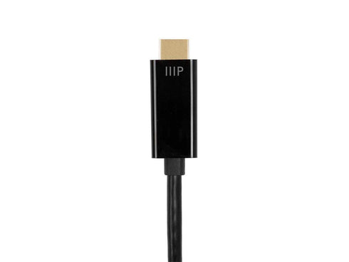 2 (6.6ft) 4K@60Hz Monoprice DisplayPort to HDTV Cable - Meter - Select Series Black