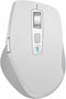 Wireless Bluetooth Mouse with Smart Flying Scroll, Ergonomic Mice, Silent Multi-Device Mouse for Computer, White