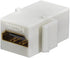 Monoprice 106852 Keystone Jack HDMI Female to Female Coupler Adapter - White