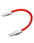 chubbycable Cute Chubby Power Bank Friendly Cable, Durable Fast Charging Short USB C Cable, Red, 1.64FT