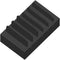 SpaceAid Bamboo Charging Station for Multiple Devices, Nightstand Desk Device Charger Organizer, Black