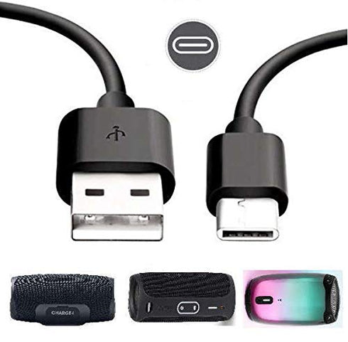 ienza 6-FT Long USB C Charge Cable Cord for New Model JBL Go 3 Charge 4 FLIP 5 Pulse 4 Waterproof Portable Speaker (Note: Cable Only, Not Compatible with Older JBL Products)