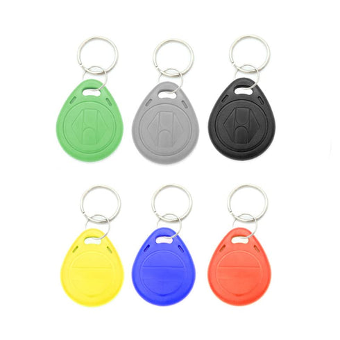 SagaSave 10pcs 125KHZ Plastic Writable ID Cards Keyfobs RFID Copy Key Tags Handheld RFID Copier Writer Readers