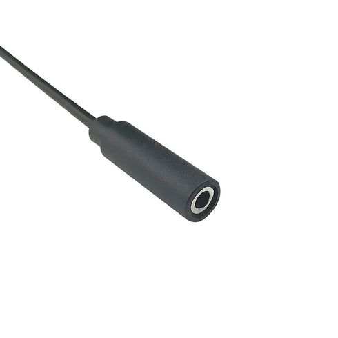 5PCS Replacement 3.5mm Female Jack to Bare Wire TRS 3 Pole Stereo Connector for Headphone Repair, Black