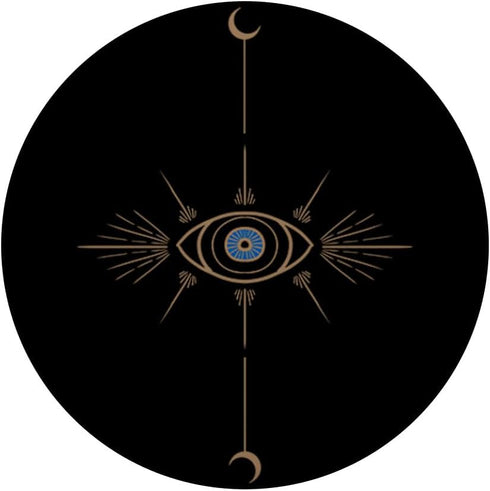 Minimal Half Moon Blue Evil Eye Galaxy Space Spiritual Gift PopSockets PopGrip Standard
