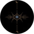 Minimal Half Moon Blue Evil Eye Galaxy Space Spiritual Gift PopSockets PopGrip Standard
