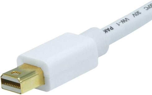 Monoprice 3 Feet Video Cable, White | Mini Display Port to VGA Cable, 32AWG