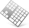 HoRiMe Bluetooth Number Pad, Rechargeable Wireless Numeric Keypad, Slim 34-Keys Aluminum Number Keypad for Laptop