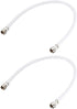 uxcell RG6 Coaxial Cable with F Type Male to F Type Male Connectors, 1 ft, 2pcs
