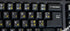 Spanish Latin American Keyboard Stickers, Yellow Letters on Transparent Background for Any Laptop PC Notebook