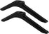 TINEASUR 2pcs Tabletop Tv Stand Legs with Screws, Stable Black Plastic Base Pedestal