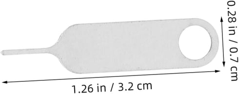 500pcs Gadpiparty Mobile Phone Sim Card Ejector Tool Durable Stainless Steel Pin for Removal Compact Design