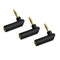 3.5mm Angle Male to Female Audio Adapter, 90 Degree Right Angle Gold-Plated TRS Stereo Jack Plug for Headset, Tablets