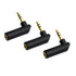 3.5mm Angle Male to Female Audio Adapter, 90 Degree Right Angle Gold-Plated TRS Stereo Jack Plug for Headset, Tablets