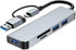 HCUSR USB-C Hub Splitter 5 in 1 with USB 3.0/2.0, SD/TF Splitter Card