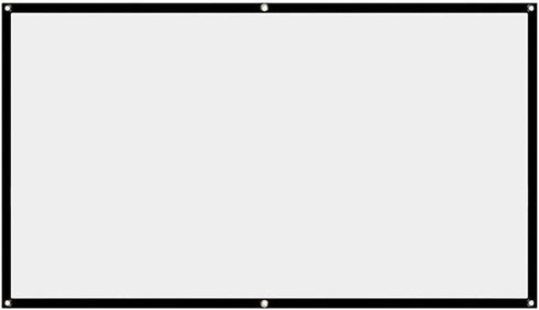 StepOK Projector Screen, White Projector Screen, 16:9 No Crease Home Theater Foldable Projection