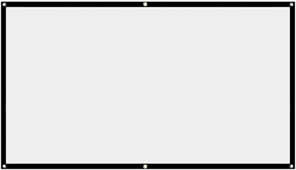 StepOK Projector Screen, White Projector Screen, 16:9 No Crease Home Theater Foldable Projection