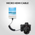 UCEC Coiled Micro HDMI to Micro HDMI Cable, 11.81"/30cm, for Gopro Cameras, Small HD Monitors