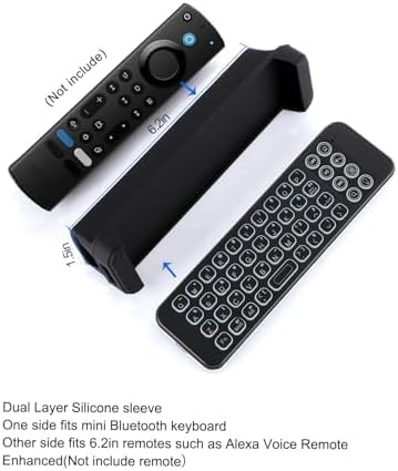 iPazzPort Mini Bluetooth Keyboard (QWERTY), Backlit Wireless Remote, Compatible with AMZ TV Stick 4K Max, Smart TV