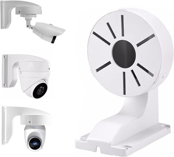Security Camera Mount Bracket, L-Type ABS Indoor Outdoor Wall Mount for CCTV Dome IP Camera, Dome Camera Mounting